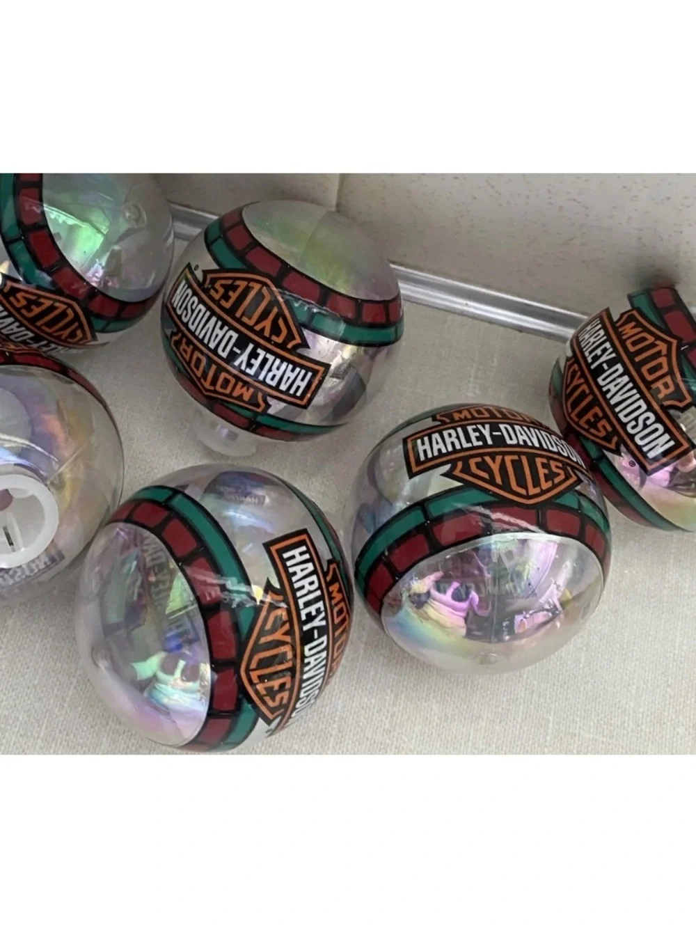 Harley Davidson Christmas Bulb Covers Lot Of 6
